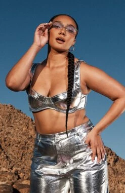 Tide Is High Bustier Silver -Dresses Sales 001222 2