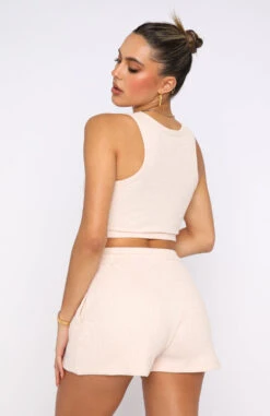 Made For This Waffle Crop Oatmeal -Dresses Sales 01.06.22 960