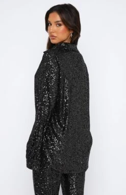 Sweetest Sin Sequin Shirt Black -Dresses Sales 02.06.2330448