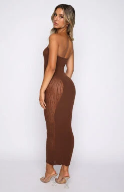 Your Peace Midi Dress Chocolate -Dresses Sales 03.02.21 1214