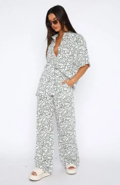 One More Chance Shirt Green Spring Floral -Dresses Sales 04.05.2327667