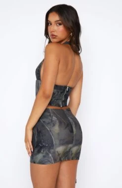 Throw It Away Bustier Woodland -Dresses Sales 04.08.2344538