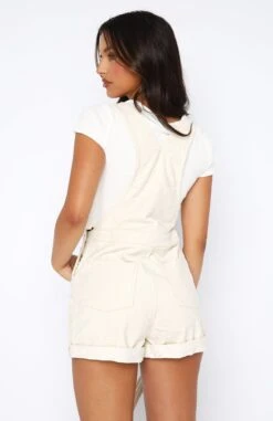 Hard To Keep Up Overalls Cream -Dresses Sales 04.08.2344926