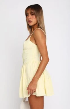 Never Been Hurt Mini Dress Lemon -Dresses Sales 05.04.2324525
