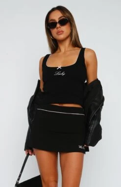 Woke Up Late Tank Black -Dresses Sales 07.07.2323912