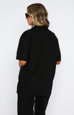 Comes In Waves Shirt Black -Dresses Sales 08.06.2331650