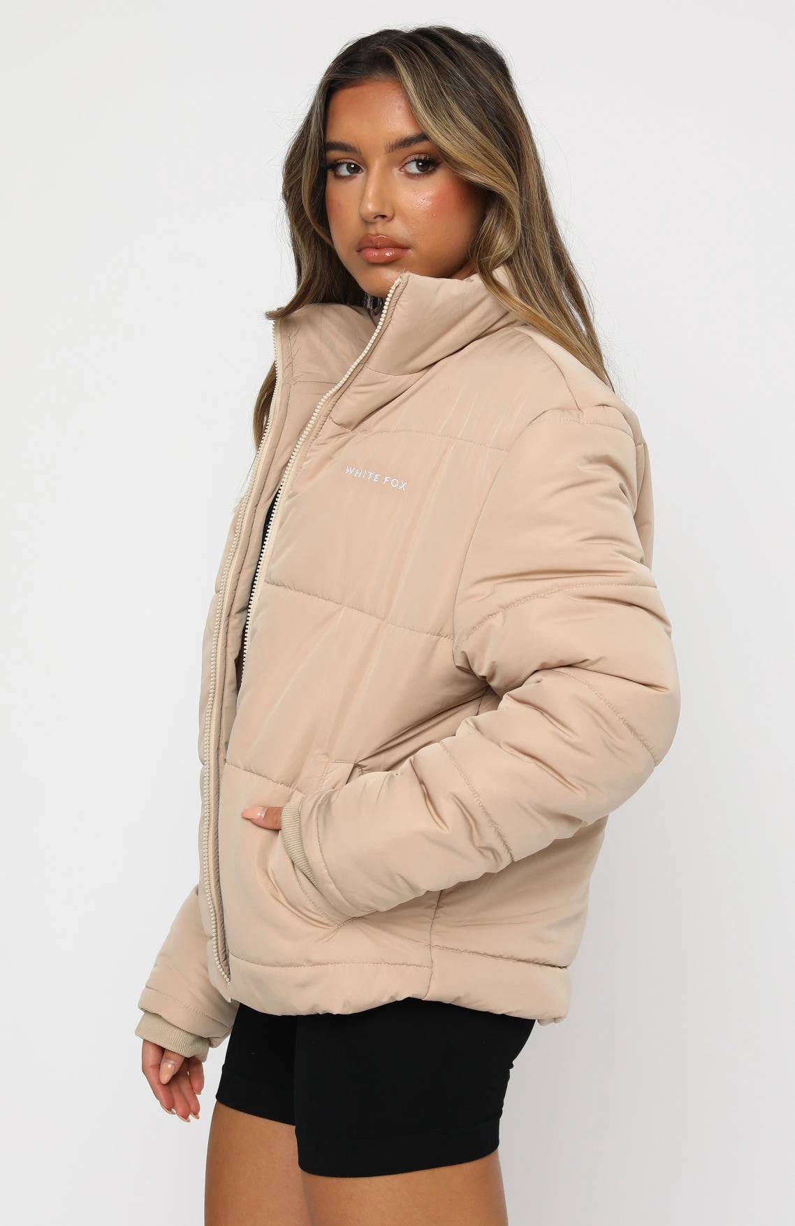 Not Giving In Puffer Jacket Sand 5 Not Giving In Puffer Jacket Sand - Image 3