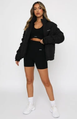 Not Giving In Puffer Jacket Black -Dresses Sales 09.07.21 907