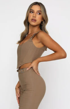 Keep Me Close Bustier Mocha -Dresses Sales 10.06.21 496