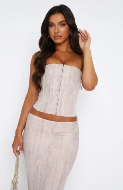 Anytime Bustier Oatmeal -Dresses Sales 11.08.2347061