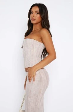 Anytime Bustier Oatmeal -Dresses Sales 11.08.2347063