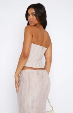 Anytime Bustier Oatmeal -Dresses Sales 11.08.2347072