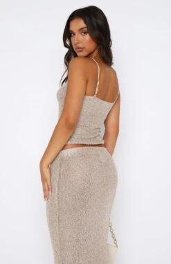 Love Galore Sequin Knit Top Champagne -Dresses Sales 11.08.2348535