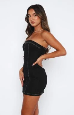 Wandering Heart Strapless Mini Dress Black -Dresses Sales 12.01.234373