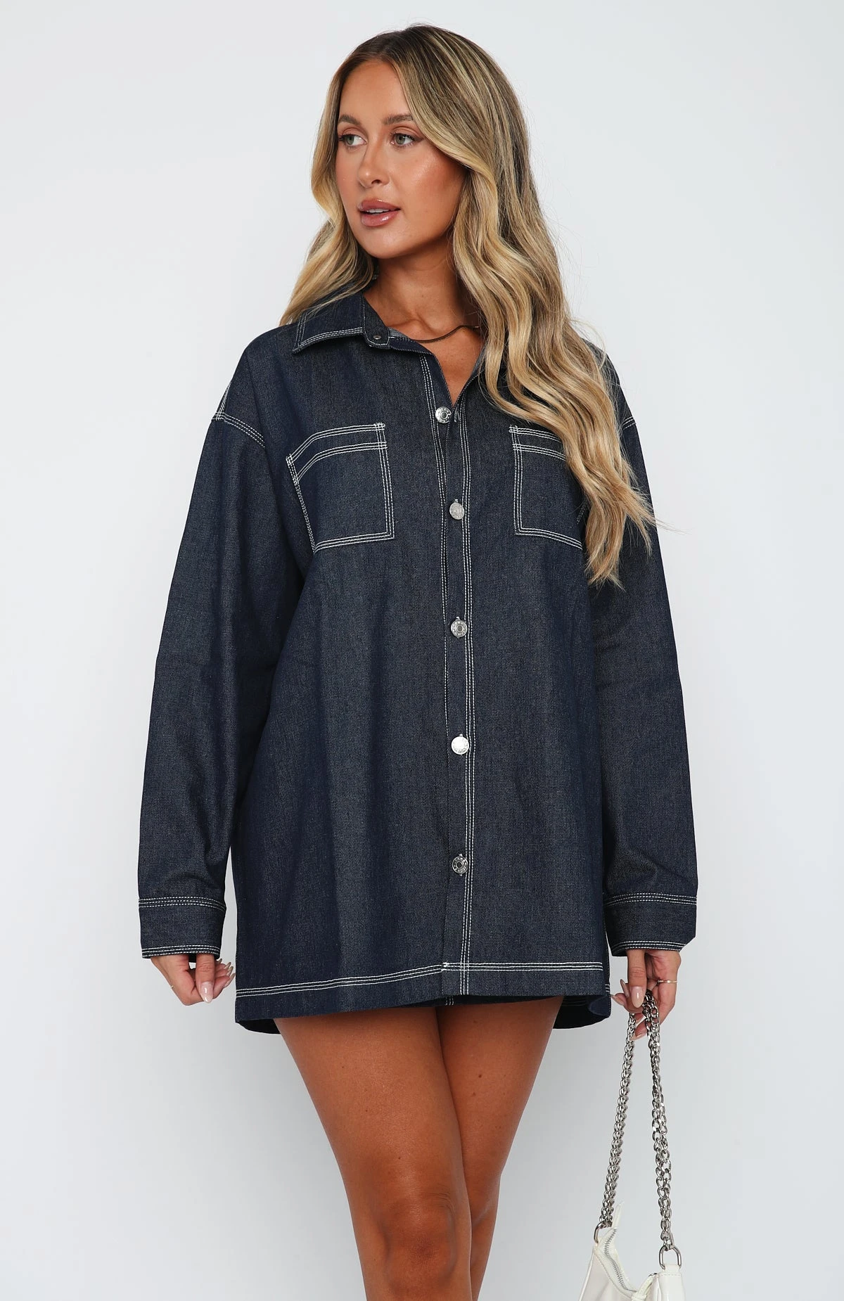 Knew You Were Trouble Shirt Indigo 5 Knew You Were Trouble Shirt Indigo - Image 3