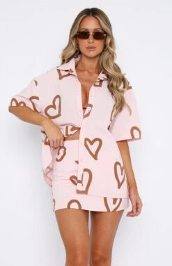 Season Of Colour Shirt Baby Pink Love Heart -Dresses Sales 15.06.2333300