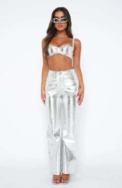 Tide Is High Bustier Silver -Dresses Sales 2.2.23 6147