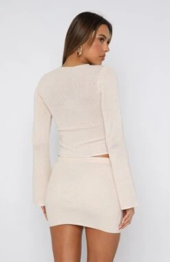 Fireworks With You Long Sleeve Top Cream -Dresses Sales 20.07.23 241588