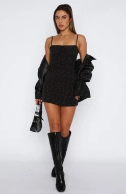Lose Control Mini Dress Black Chilli Print -Dresses Sales 24.04.2326537