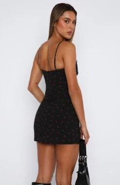 Lose Control Mini Dress Black Chilli Print -Dresses Sales 24.04.2326546