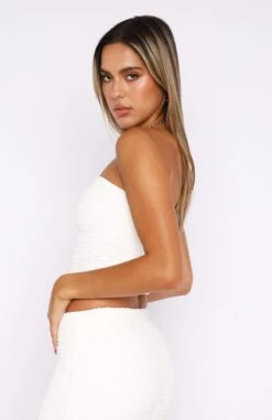Down To Business Crop Top Off White -Dresses Sales 25.10.2212288