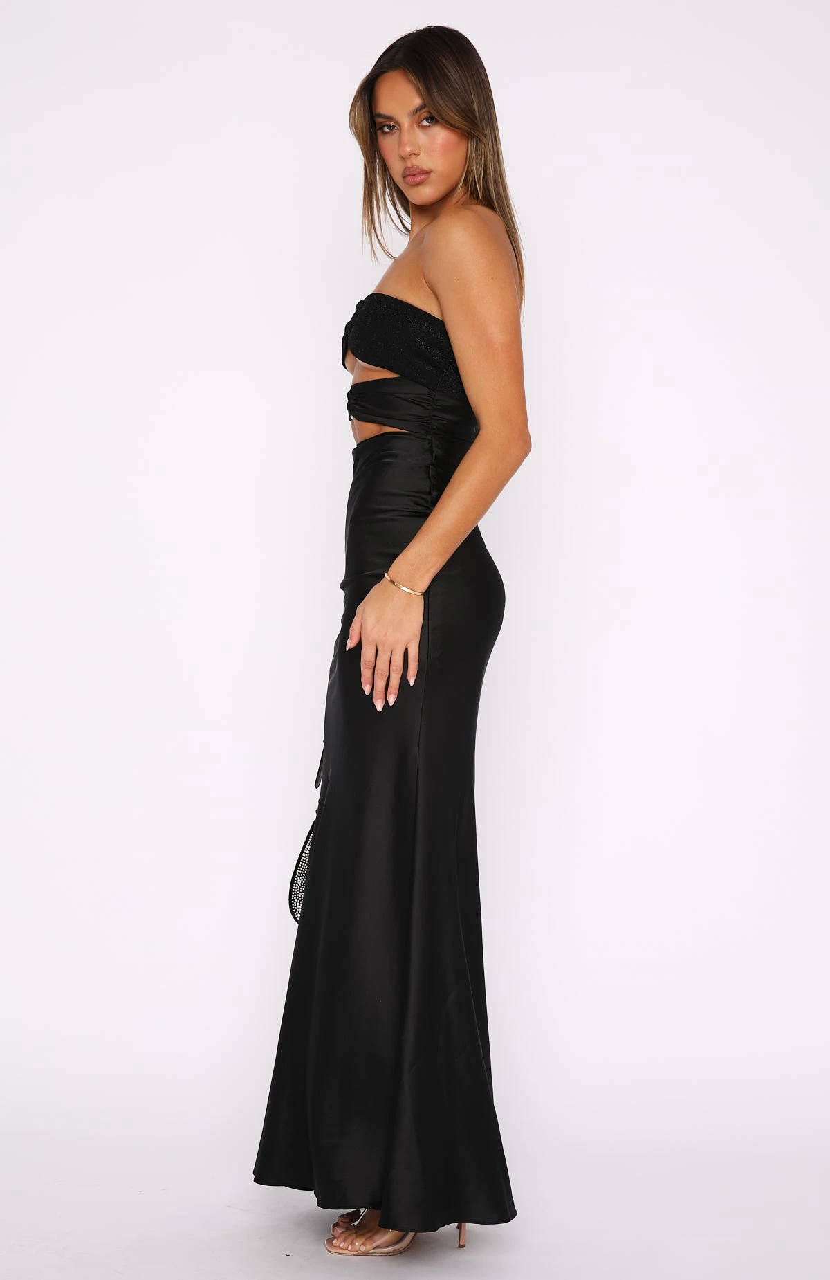Deep Hearts Strapless Maxi Dress Black 5 Deep Hearts Strapless Maxi Dress Black - Image 3