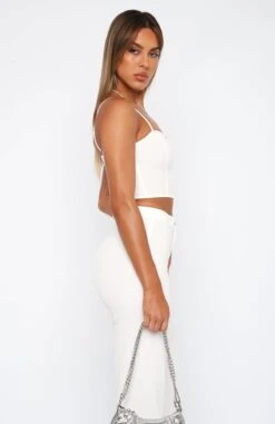 Make Me Wonder Crop White -Dresses Sales 27.4.2317325