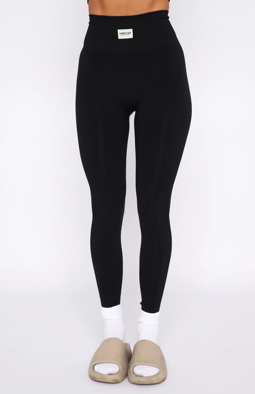 Cross The Line Seamless High Waisted Leggings Black 4 Cross The Line Seamless High Waisted Leggings Black - Image 2
