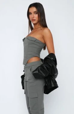 Bad For Me Bustier Slate -Dresses Sales 29.05.2321709