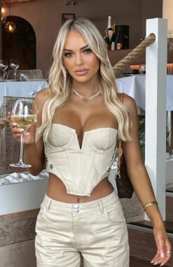 Change My Mind Bustier Oatmeal -Dresses Sales 299925685 1064784331073121 6585874510546711840 n