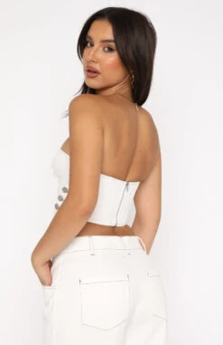 Change My Mind Bustier Off White 12 Change My Mind Bustier Off White -Dresses Sales 30.06.22 1318