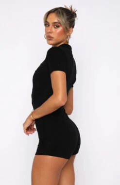 Golden Light Terry Playsuit Black -Dresses Sales 31.05.22 1300