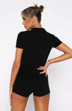 Golden Light Terry Playsuit Black -Dresses Sales 31.05.22 1304