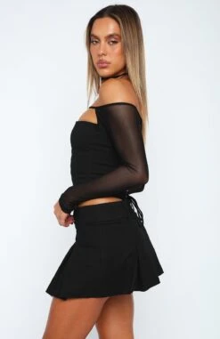 He's Blocked Long Sleeved Bustier Black -Dresses Sales 31.05.2322484