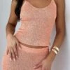 Love Galore Sequin Knit Top Peach -Dresses Sales 53DBEBC2 E778 4084 AD30 134ACD3A1196