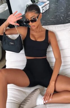 Activation Sports Crop Black 13 Activation Sports Crop Black -Dresses Sales ACTIVATION SPORTS CROP KEEP UP HIGH WAISTED SHORTS 20.04.22 07