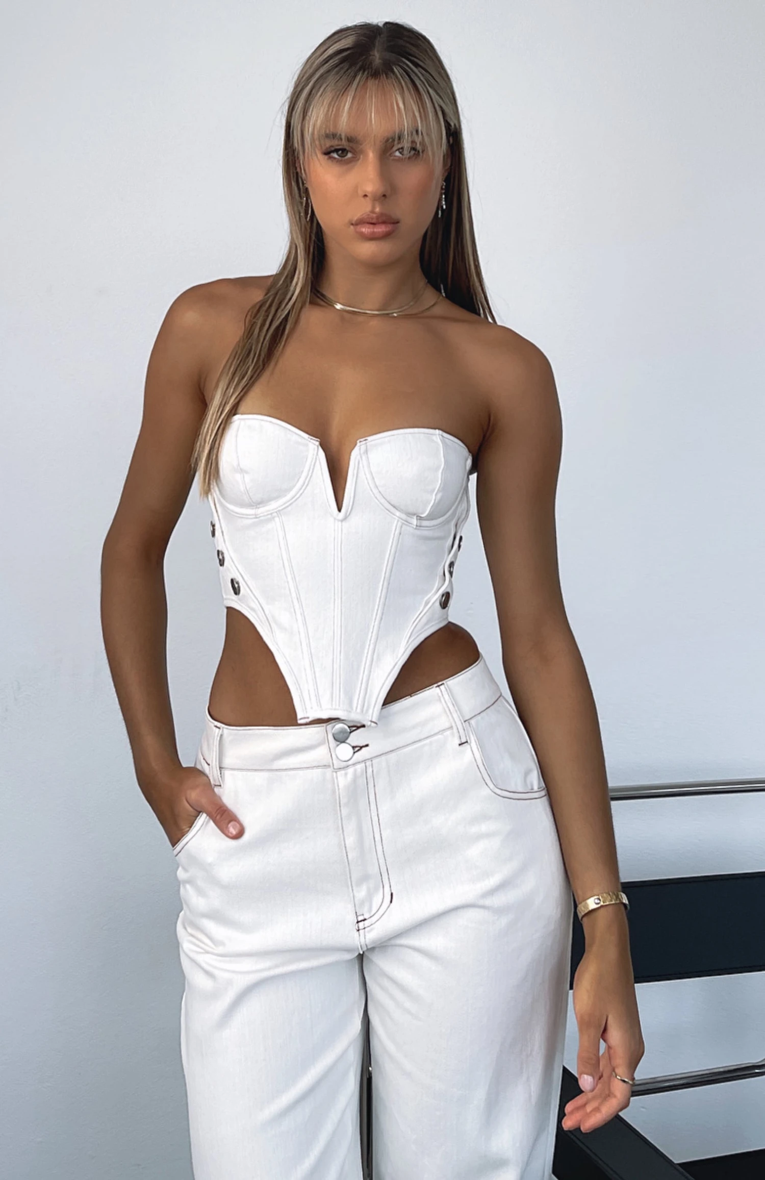 Change My Mind Bustier Off White 3 Change My Mind Bustier Off White