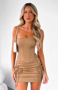 Fallen Angel Mini Dress Beige -Dresses Sales FALLEN ANGEL DRESS 19.05.23 01