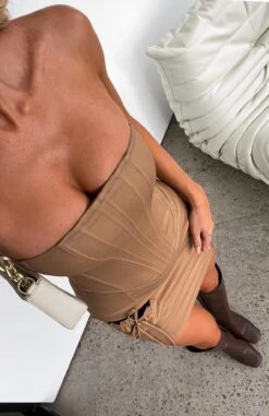 Fallen Angel Mini Dress Beige -Dresses Sales FALLEN ANGEL DRESS 19.05.23 08