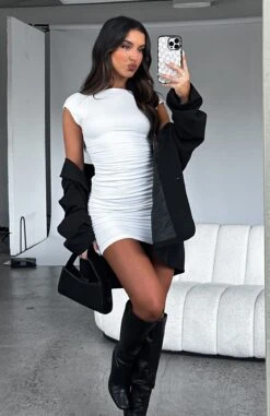 Hold Me Closer Mini Dress White -Dresses Sales HOLD ME CLOSER DRESS 02.05.23 09