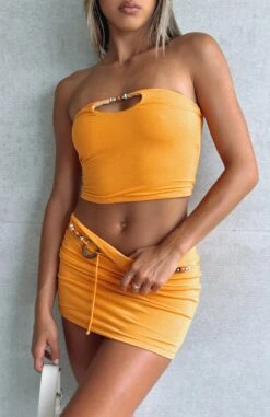 How Would You Feel Crop Mango -Dresses Sales HOW WOULD YOU FEEL CROP SAVE MYSELF MINI SKIRT050123 05