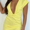 Make It Shine Mini Dress Yellow -Dresses Sales IMG 0080