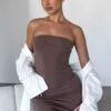 Like We Used To Strapless Mini Dress Mocha -Dresses Sales IMG 3756 1bbf2b5c 6c98 490f b1fe 761963781771