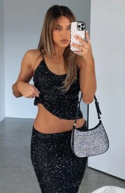 Love Galore Sequin Knit Top Black -Dresses Sales IMG 5429