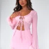 Spice It Up Long Sleeve Top Pink -Dresses Sales INSIDE LOOK SKIRT SPICE IT UP TOP 14.02.23 019