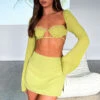 Level Up Long Sleeve Crop Matcha -Dresses Sales LEVEL UP LONG SLEEVE NEW FLAME MINI SKIRT 280922 09