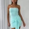 Love Me More Strapless Mini Dress Aqua -Dresses Sales LOVE ME MORE DRESS 02 08 23 01