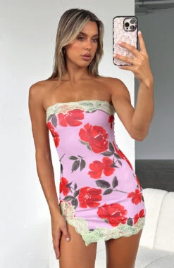 Loving Yourself Strapless Mini Dress Light Pink Rose -Dresses Sales LOVING YOURSELF DRESS050123 01 2