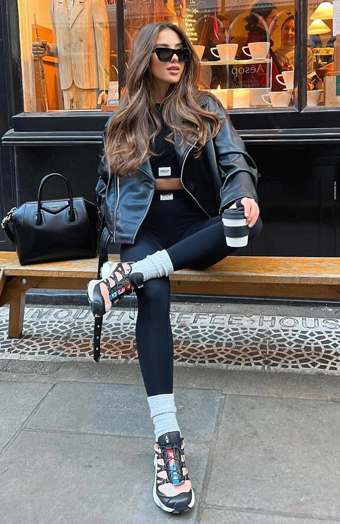 Cross The Line Seamless High Waisted Leggings Black 10 Cross The Line Seamless High Waisted Leggings Black - Image 8