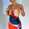 Mind Games Strapless Mini Dress Flame Aura -Dresses Sales MIND GAMES 16.08.22 01
